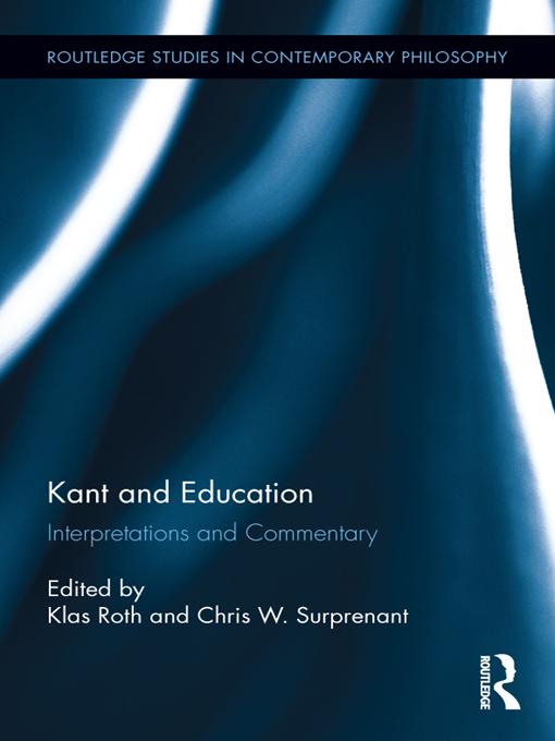 Kant and Education by Chris Surprenant, Klas Roth
