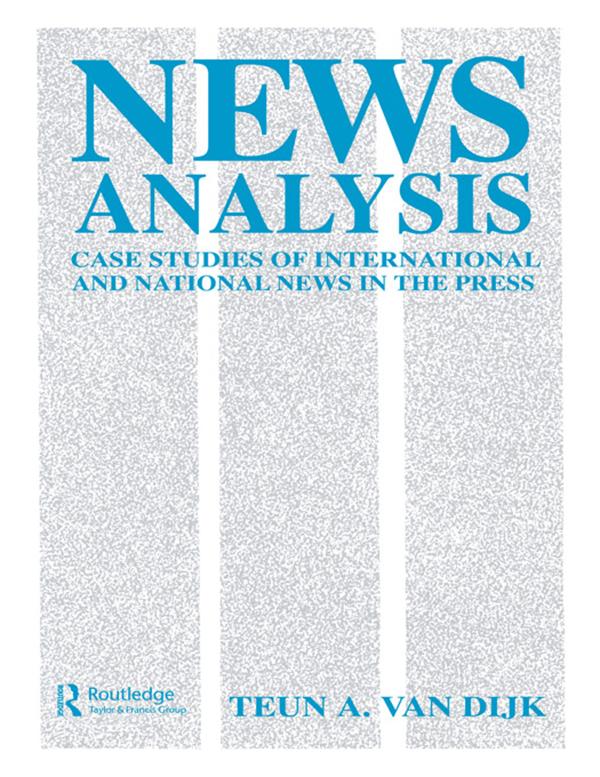 News Analysis by Teun A. van Dijk