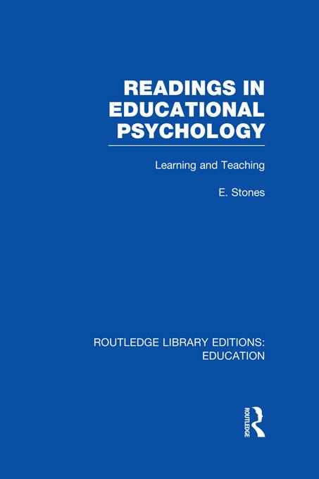 Readings in Educational Psychology by Edgar Stones