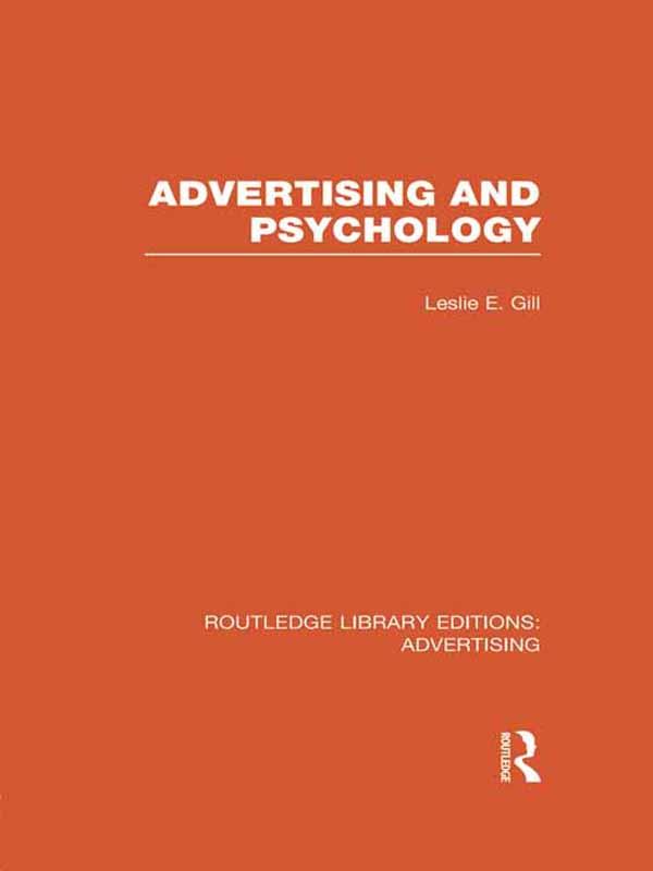 Advertising and Psychology (RLE Advertising)