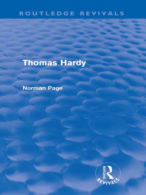Thomas Hardy (Routledge Revivals) by Norman Page