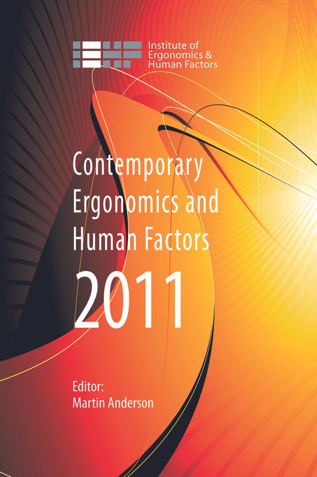 Contemporary Ergonomics and Human Factors 2011 by Martin Anderson