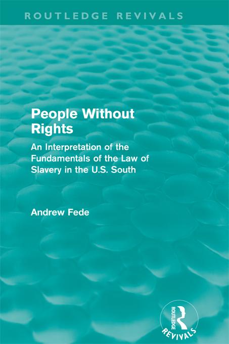 People Without Rights (Routledge Revivals) by Andrew Fede