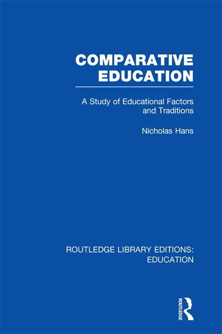 Comparative Education by Nicholas Hans