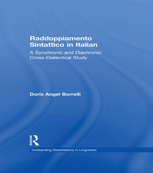 Raddoppiamento Sintattico in Italian by Doris Angel Borrelli