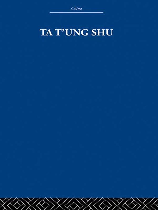 Ta t'ung Shu by Laurence G. Thompson