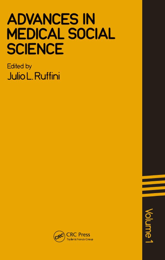 Advances In Medical Social Sciences by Julio L. Ruffini