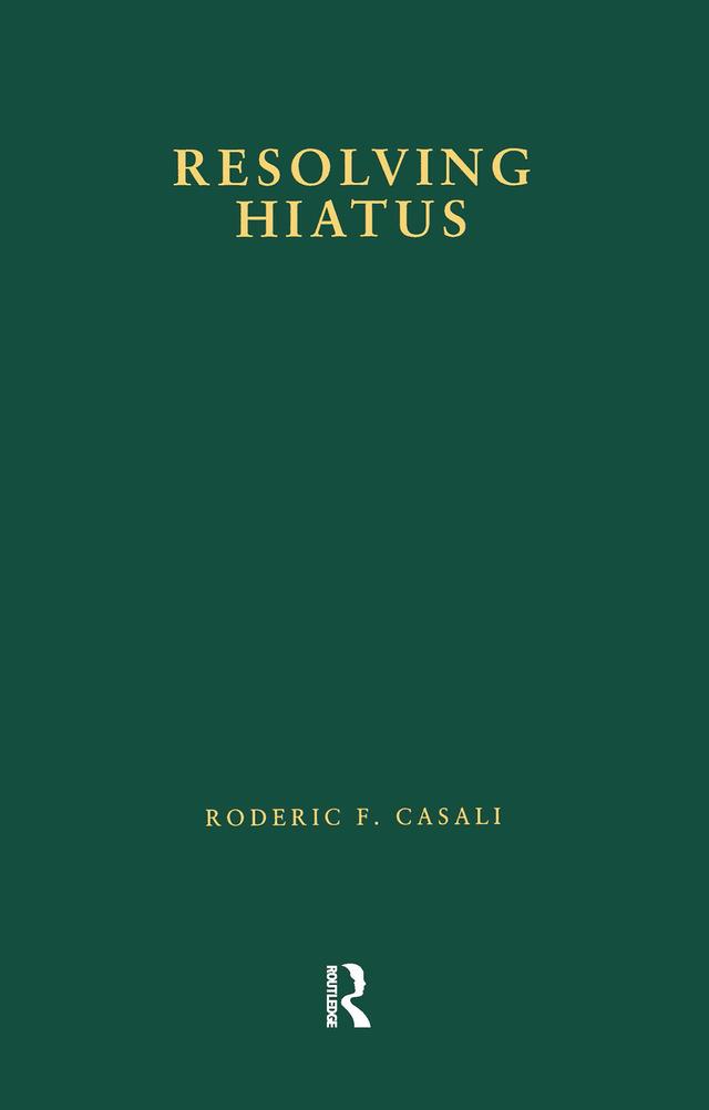 Resolving Hiatus by Roderic F. Casali