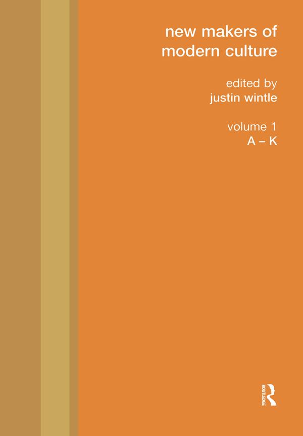 New Makers of Modern Culture by Justin Wintle