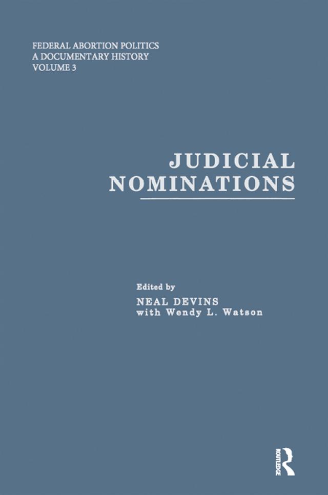Judicial Nominations by Neal Devins