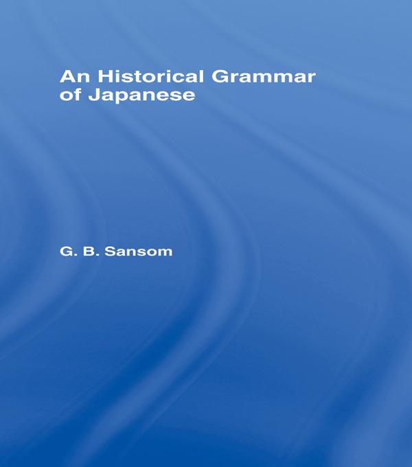Historical Grammar of Japanese