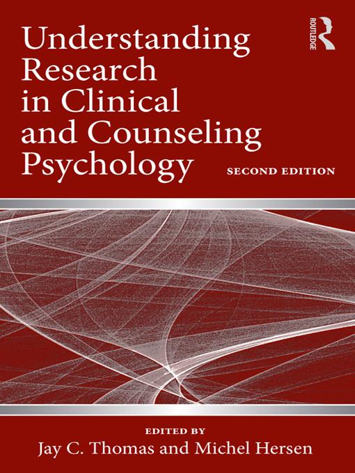 Understanding Research in Clinical and Counseling Psychology by Jay C. Thomas, Michel Hersen