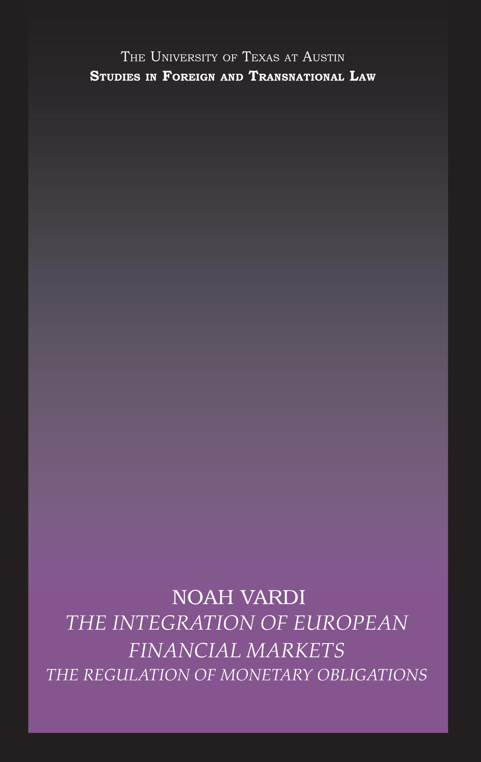 The Integration of European Financial Markets