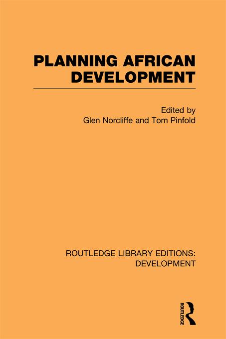Planning African Development by Glen Norcliffe, Tom Pinfold