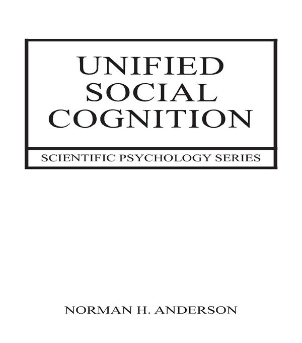 Unified Social Cognition