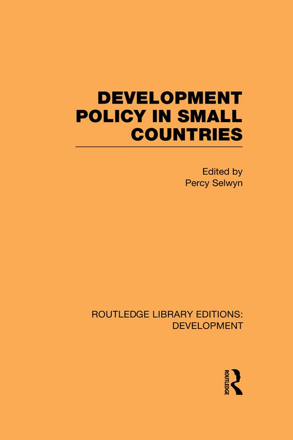 Development Policy in Small Countries by Percy Selwyn