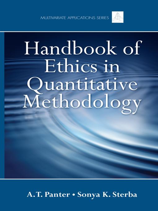 Handbook of Ethics in Quantitative Methodology by A. T. Panter