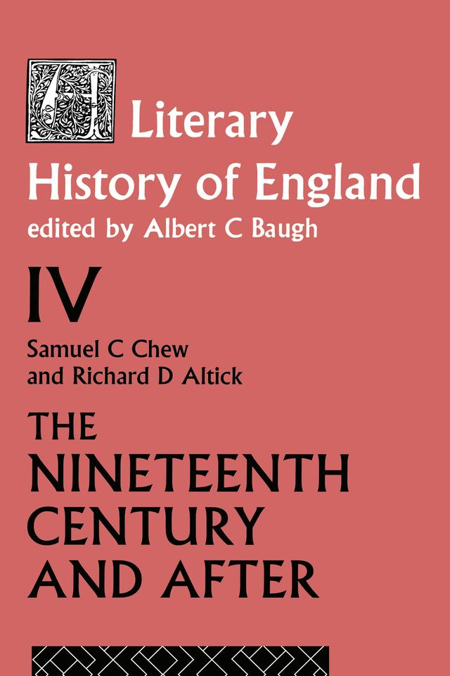A Literary History of England Vol. 4 by A Baugh