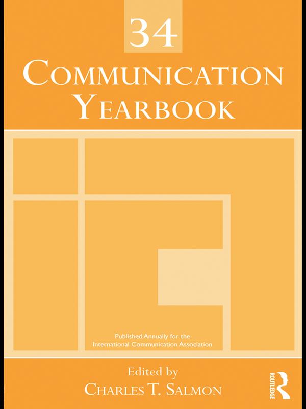 Communication Yearbook 34 by Charles T. Salmon