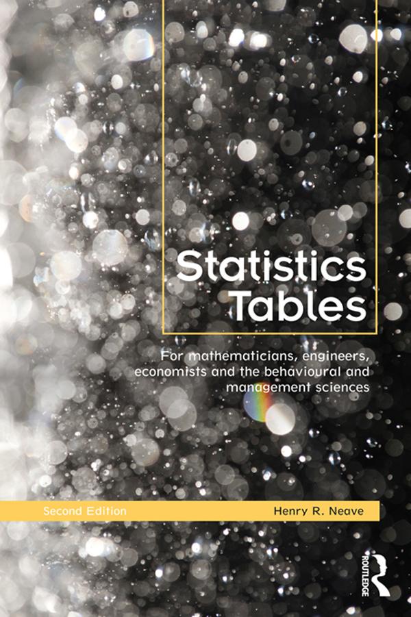 Statistics Tables by Henry Neave