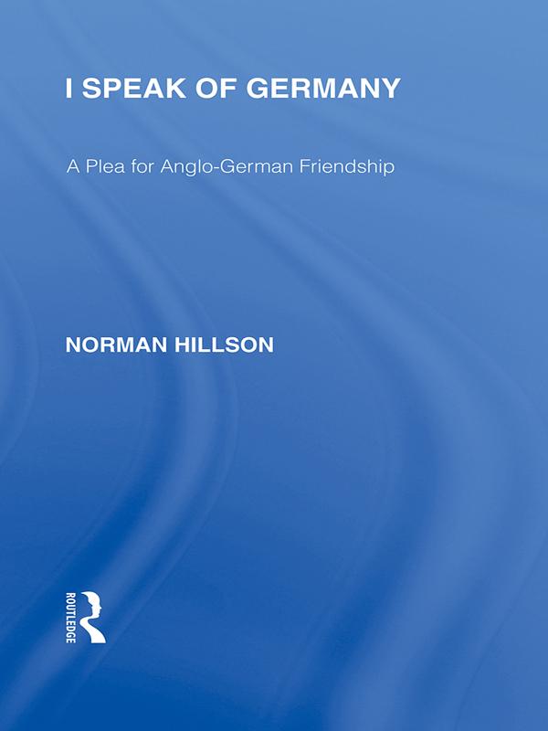 I Speak of Germany (RLE Responding to Fascism)