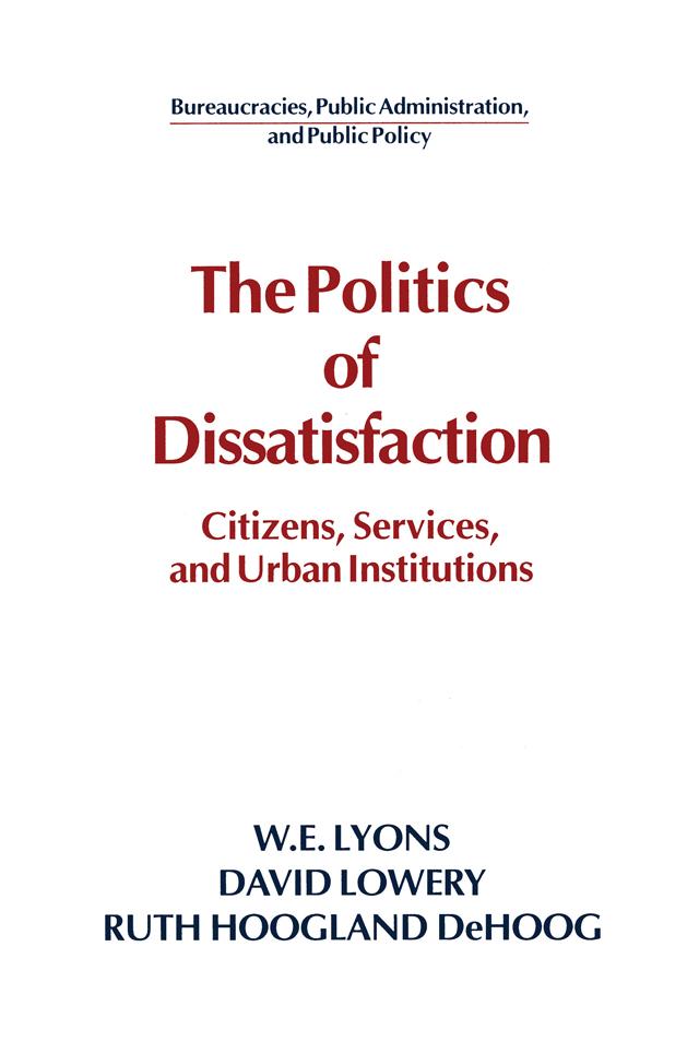 The Politics of Dissatisfaction