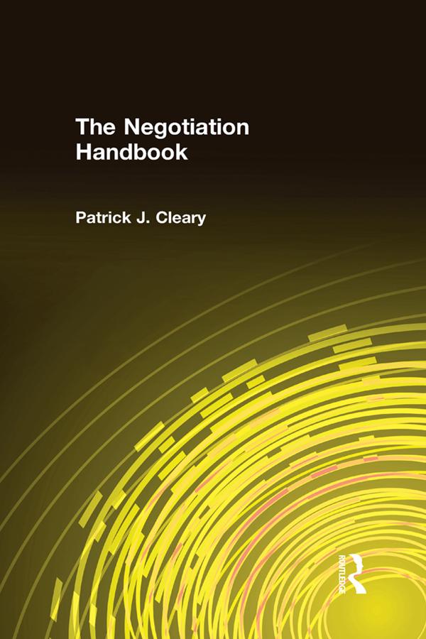 The Negotiation Handbook by Patrick J. Cleary
