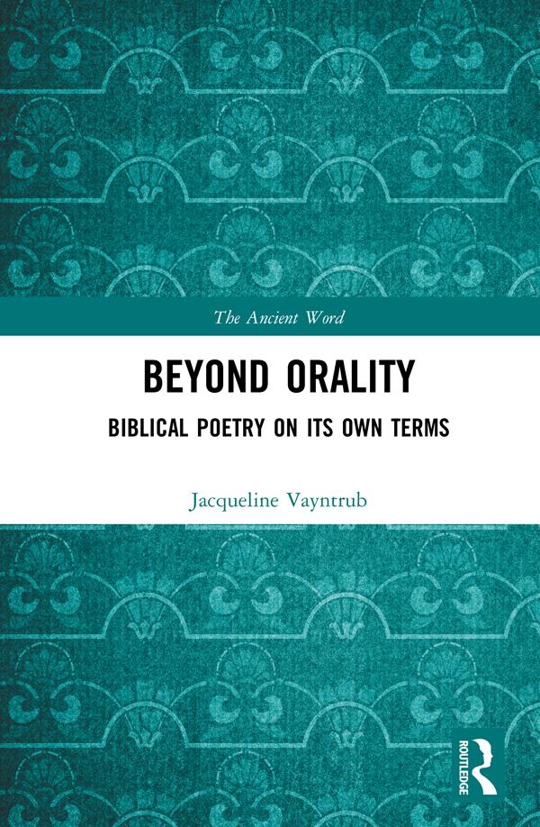Beyond Orality by Jacqueline Vayntrub