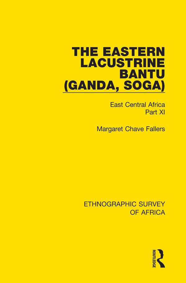 The Eastern Lacustrine Bantu (Ganda, Soga)