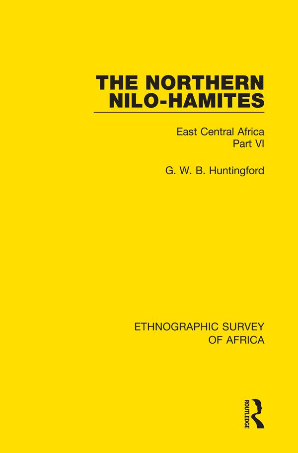The Northern Nilo-Hamites