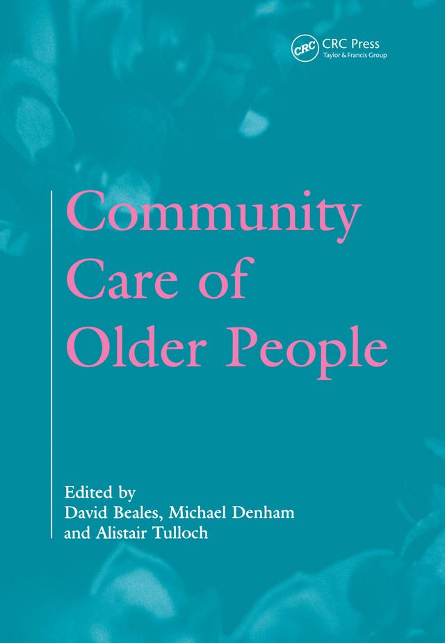 Community Care of Older People by David Beales