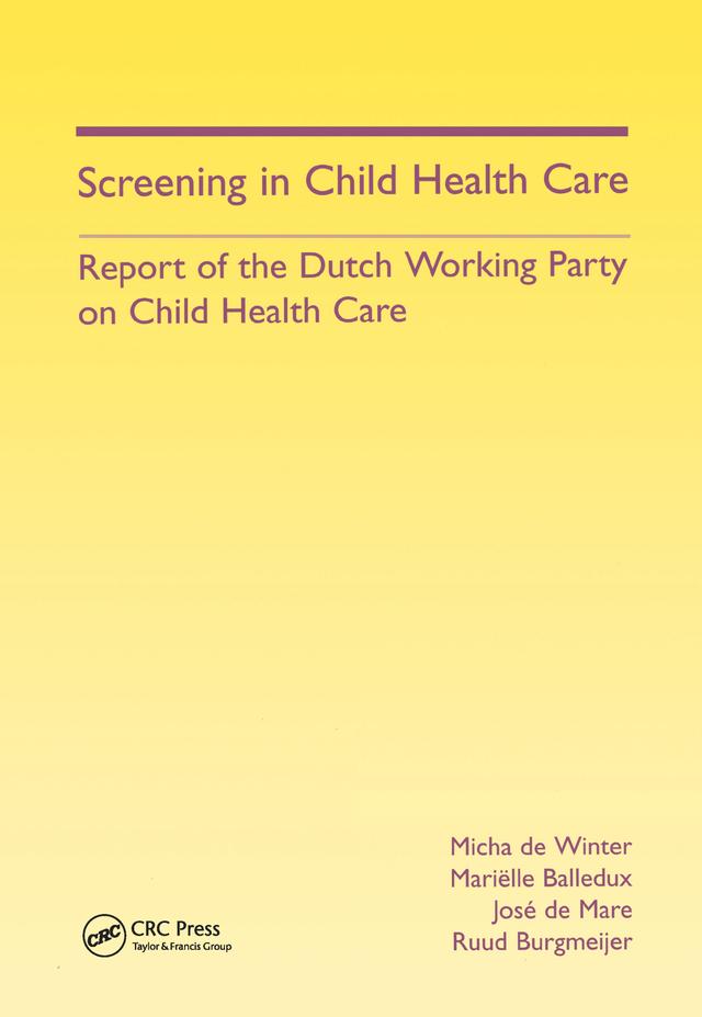 Screening in Child Health Care by Micha De Winter