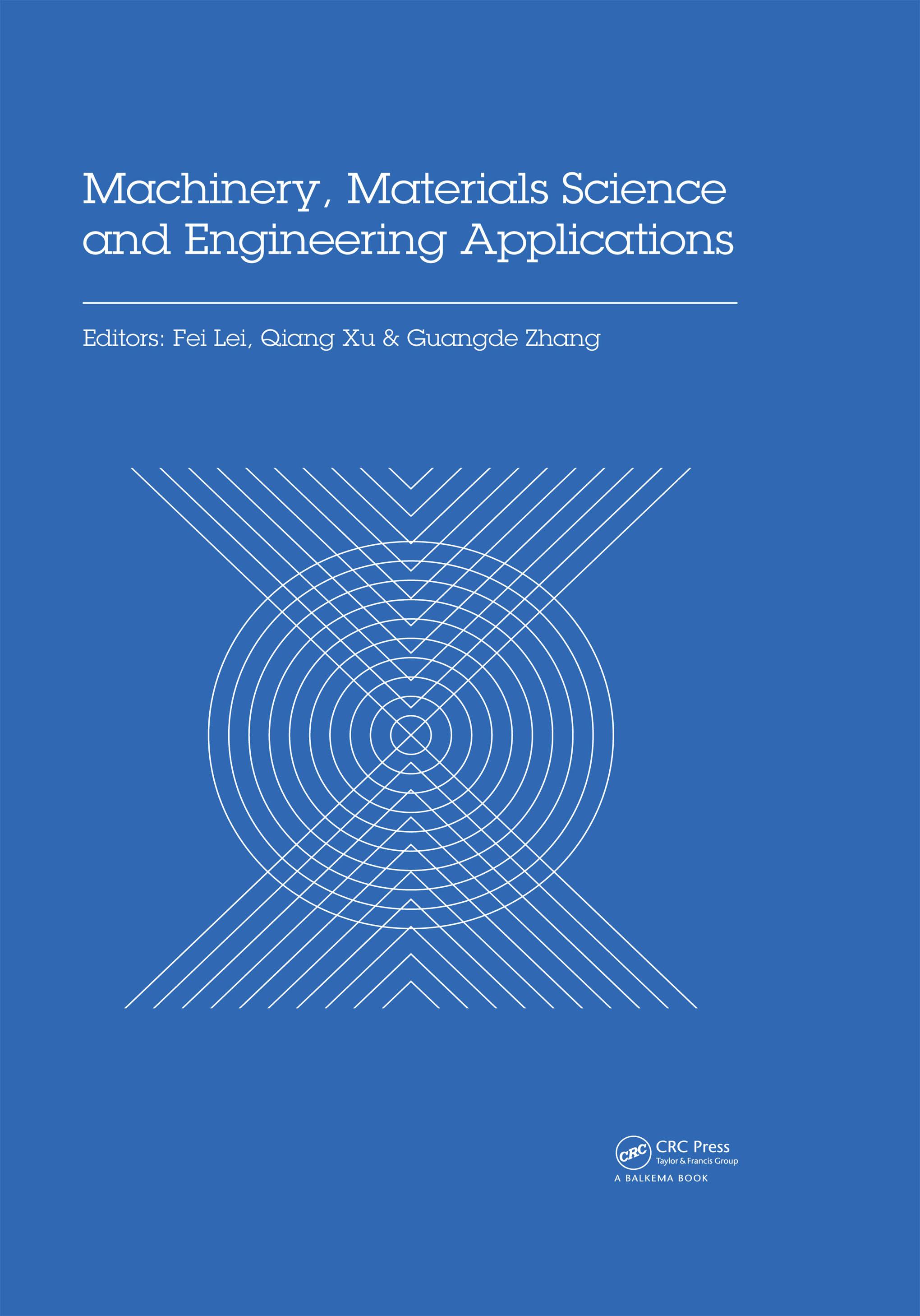 Machinery, Materials Science and Engineering Applications