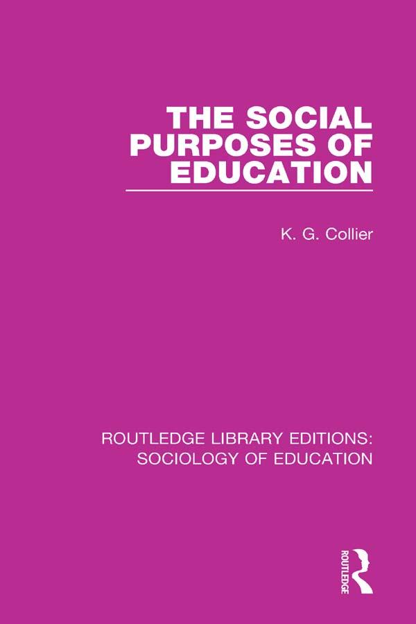 The Social Purposes of Education