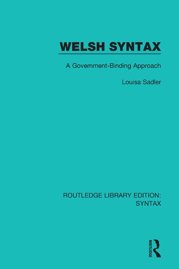 Welsh Syntax by Louisa Sadler
