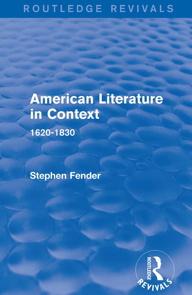 American Literature in Context by Stephen Fender