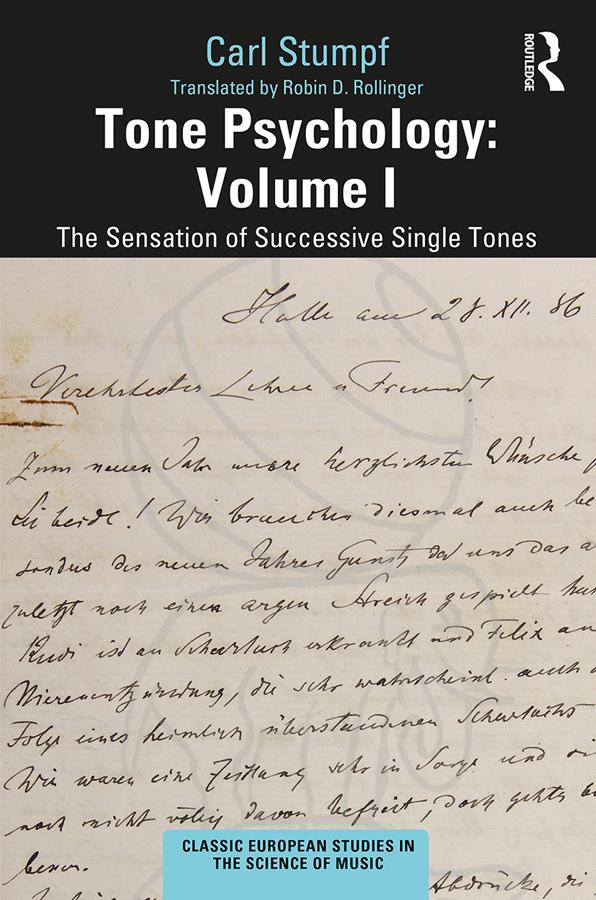 Tone Psychology: Volume I by Carl Stumpf