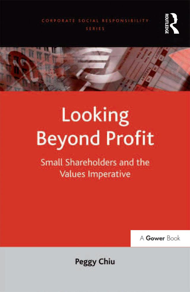 Looking Beyond Profit by Peggy Chiu