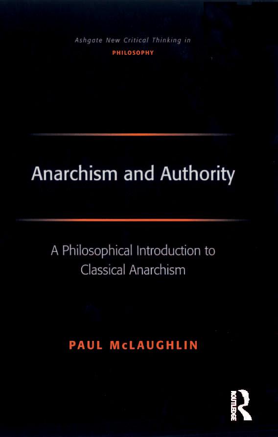 Anarchism and Authority by Paul McLaughlin