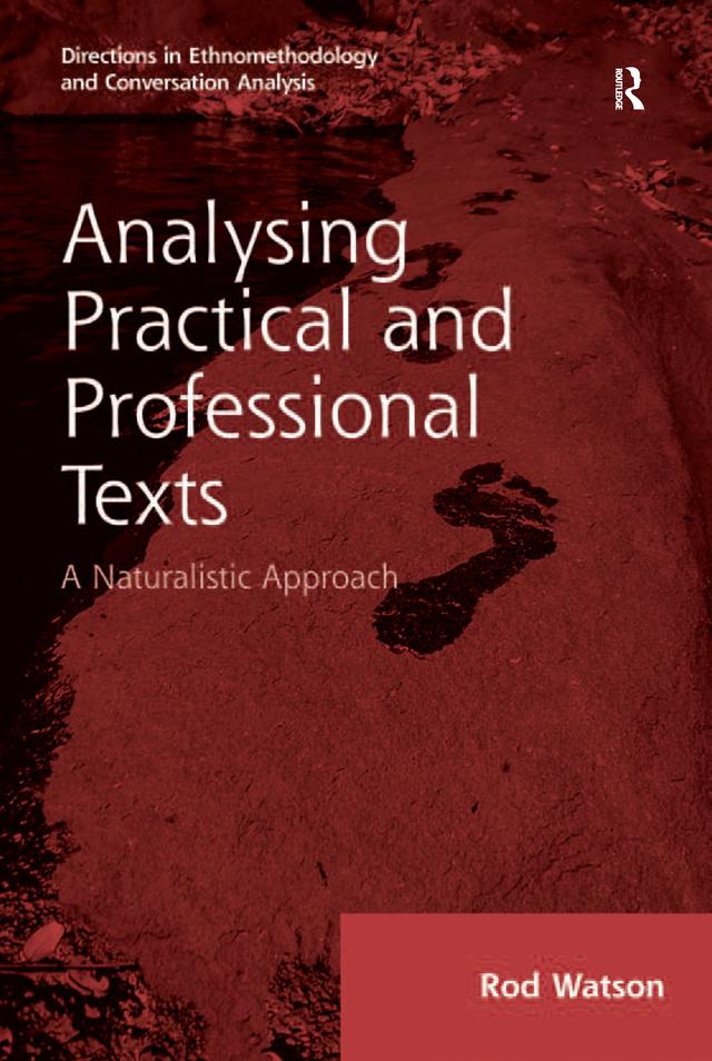 Analysing Practical and Professional Texts by Rod Watson