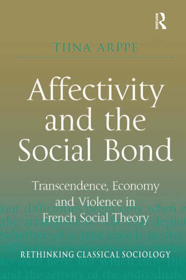 Affectivity and the Social Bond