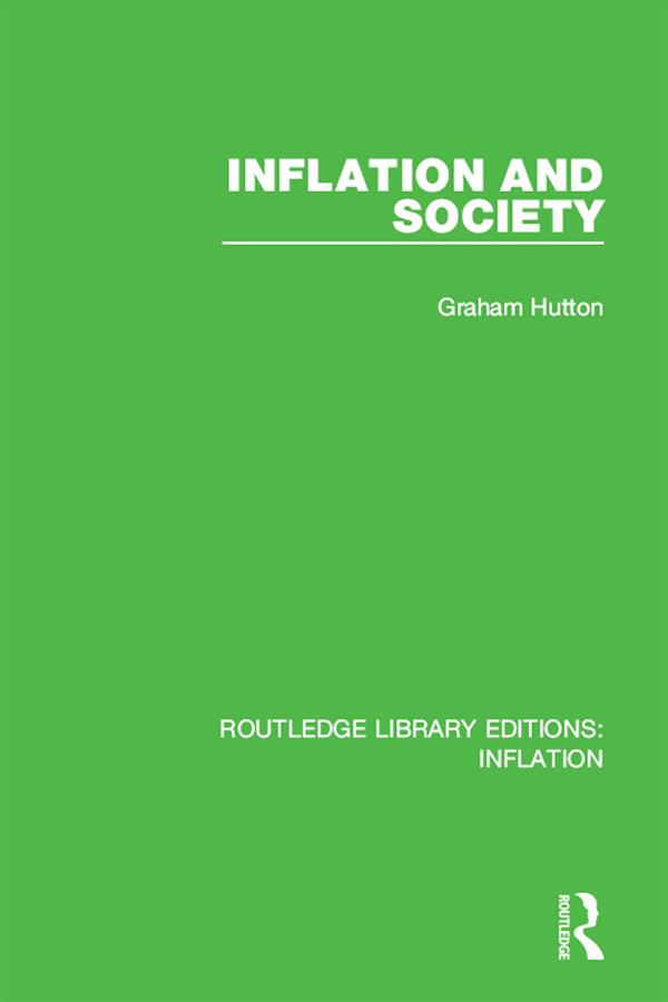Inflation and Society by Graham Hutton