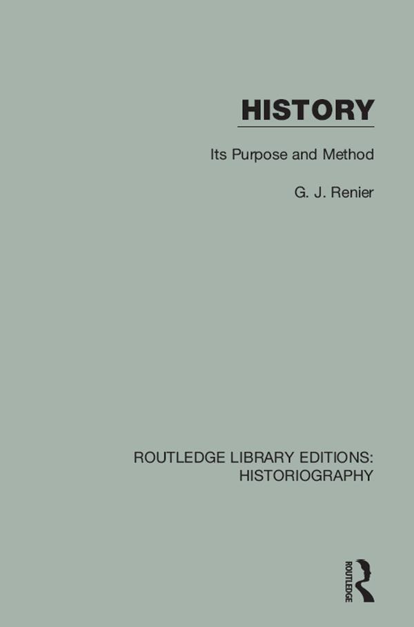 History by G. J. Renier