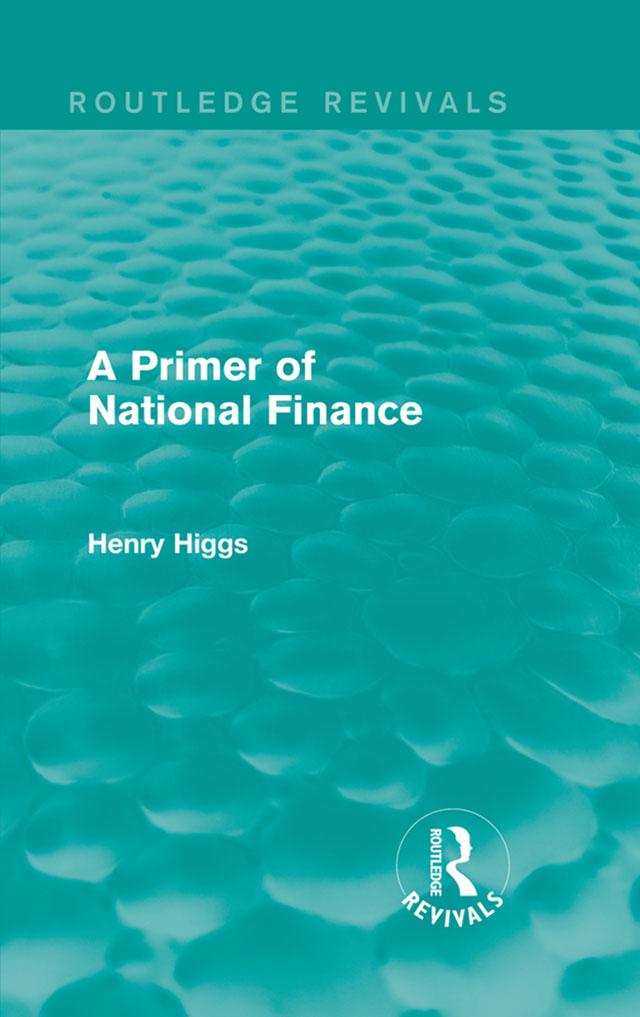 A Primer of National Finance