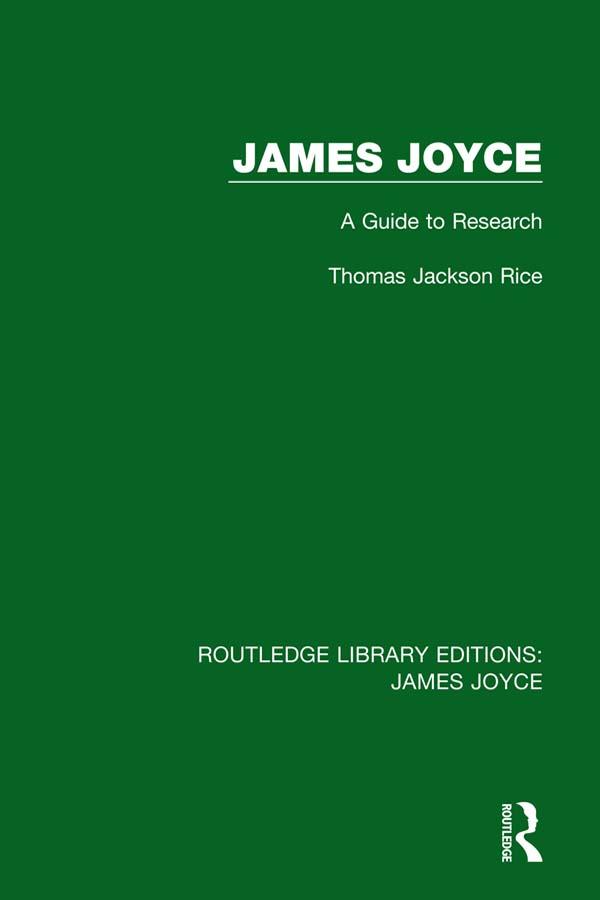 James Joyce by Thomas Jackson Rice