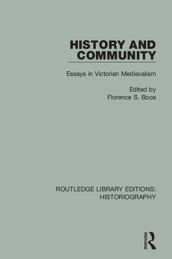 History and Community by Florence S. Boos