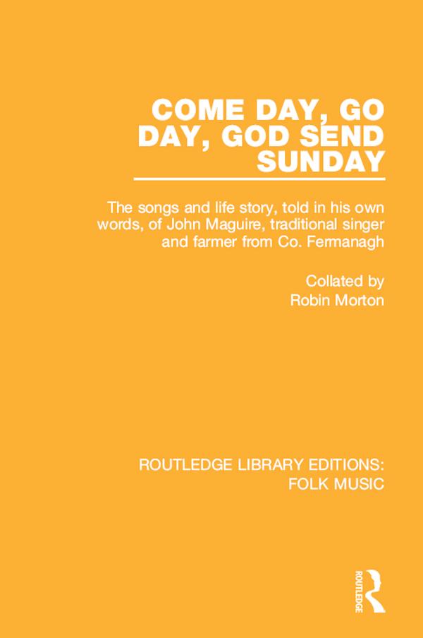 Come Day, Go Day, God Send Sunday by Robin Morton