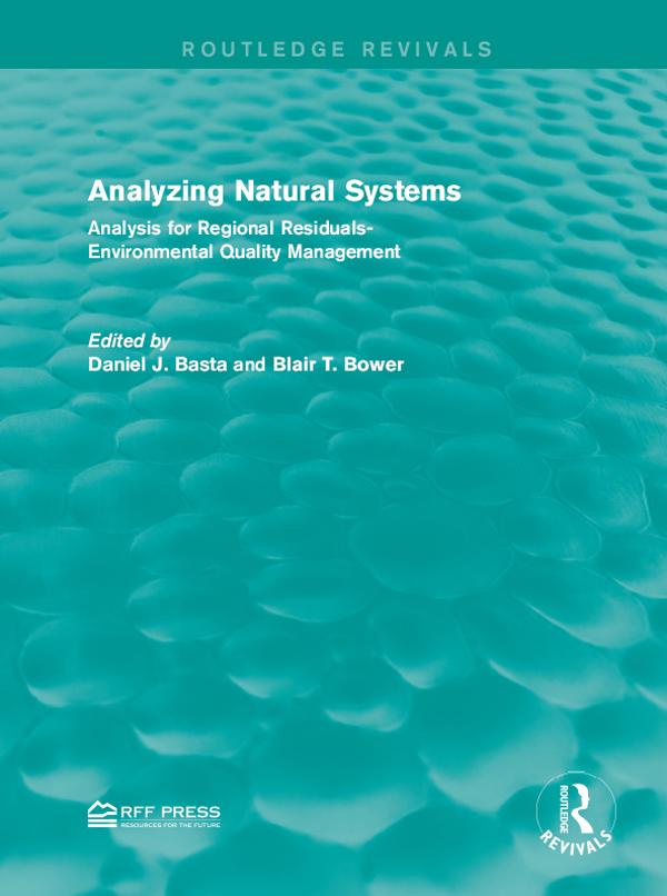 Analyzing Natural Systems by Blair T. Bower, Daniel J. Basta