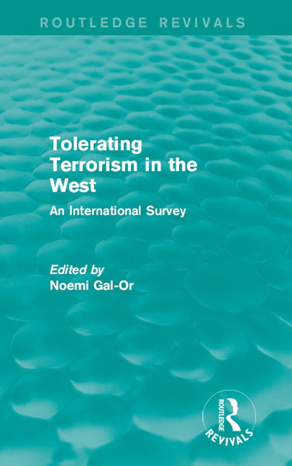 Tolerating Terrorism in the West by Noemi Gal-Or