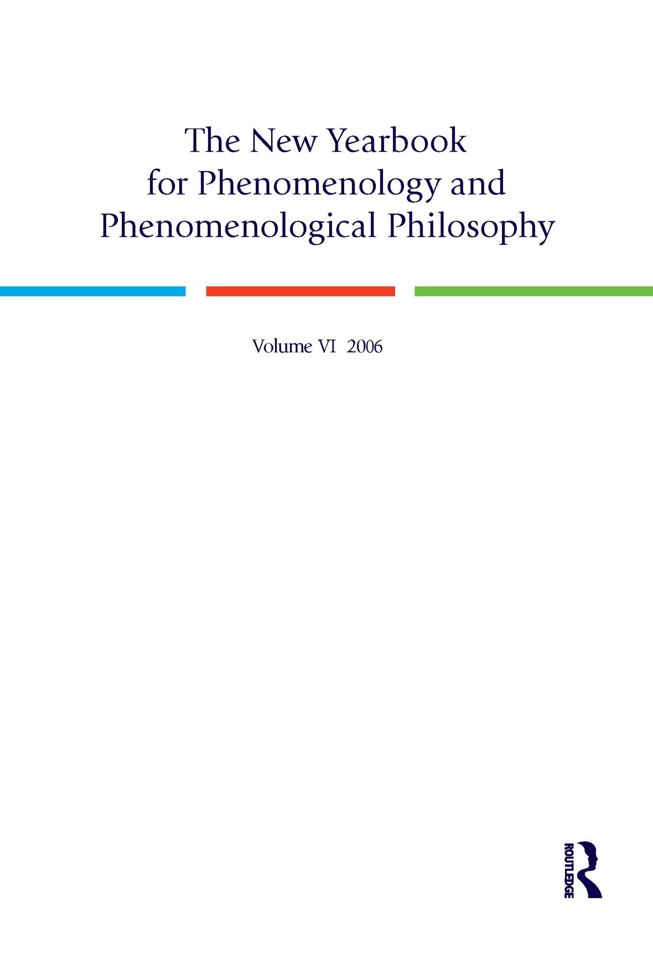 The New Yearbook for Phenomenology and Phenomenological Philosophy